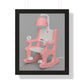 Electric Chair Print Framed (Rendered)