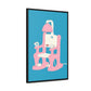 Electric Chair Gallery Wrap (Illustrated Blue) Framed