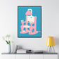 Electric Chair Gallery Wrap (Illustrated Blue) Framed