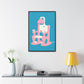 Electric Chair Gallery Wrap (Illustrated Blue) Framed