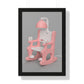 Electric Chair Print Framed (Rendered)