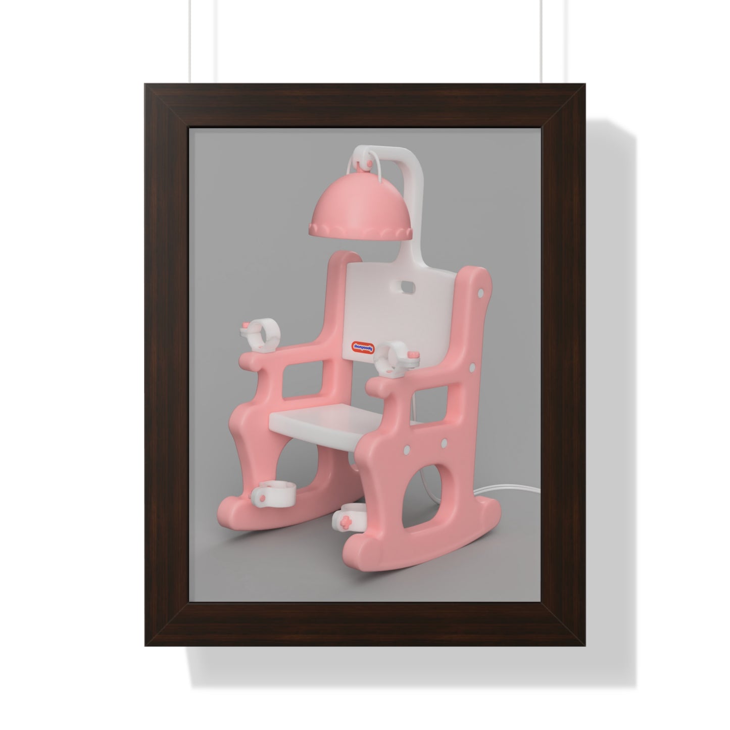 Electric Chair Print Framed (Rendered)
