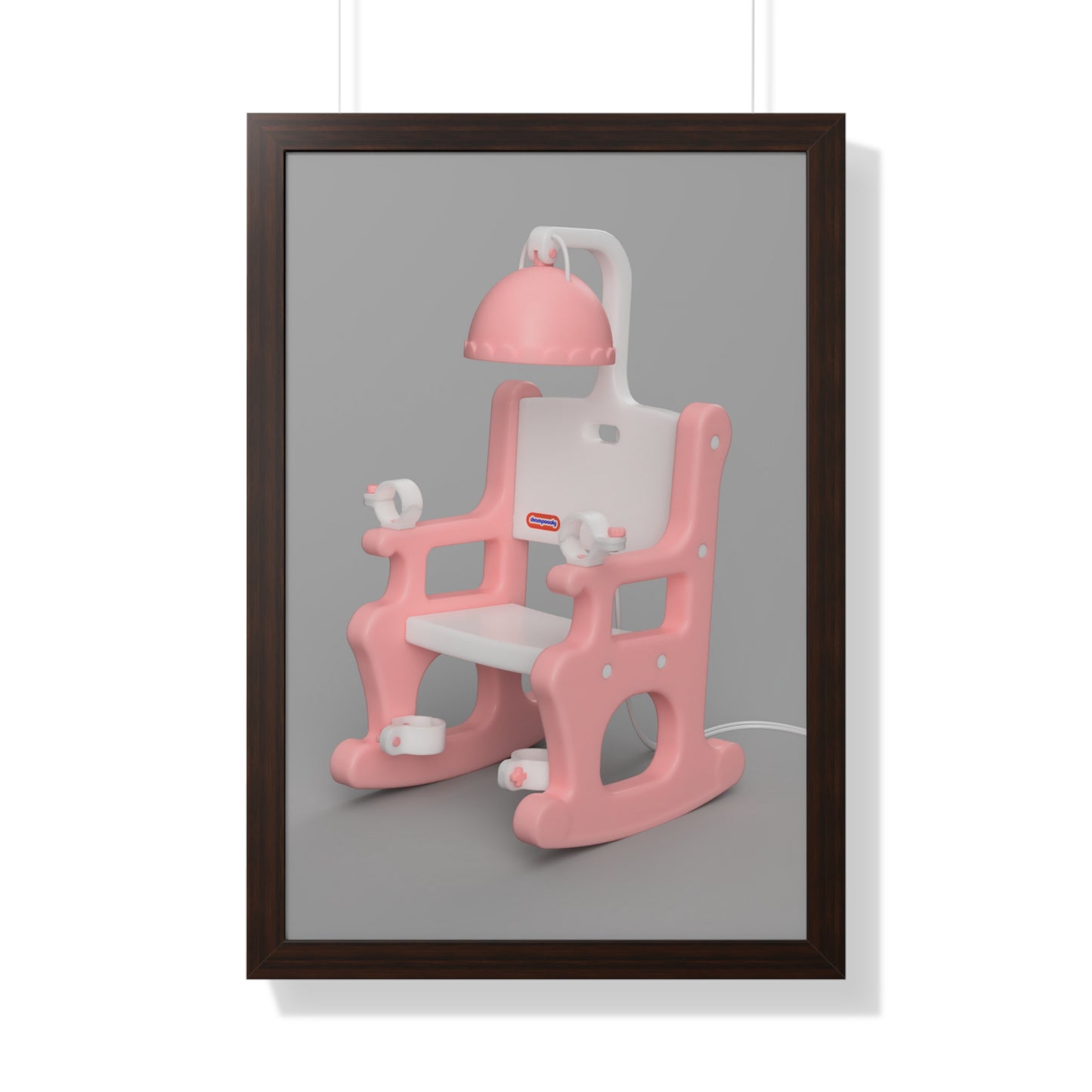 Electric Chair Print Framed (Rendered)