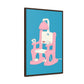 Electric Chair Gallery Wrap (Illustrated Blue) Framed