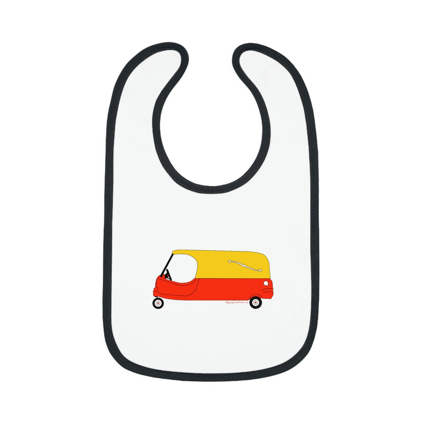 Babero acogedor para bebé con forma de coche fúnebre